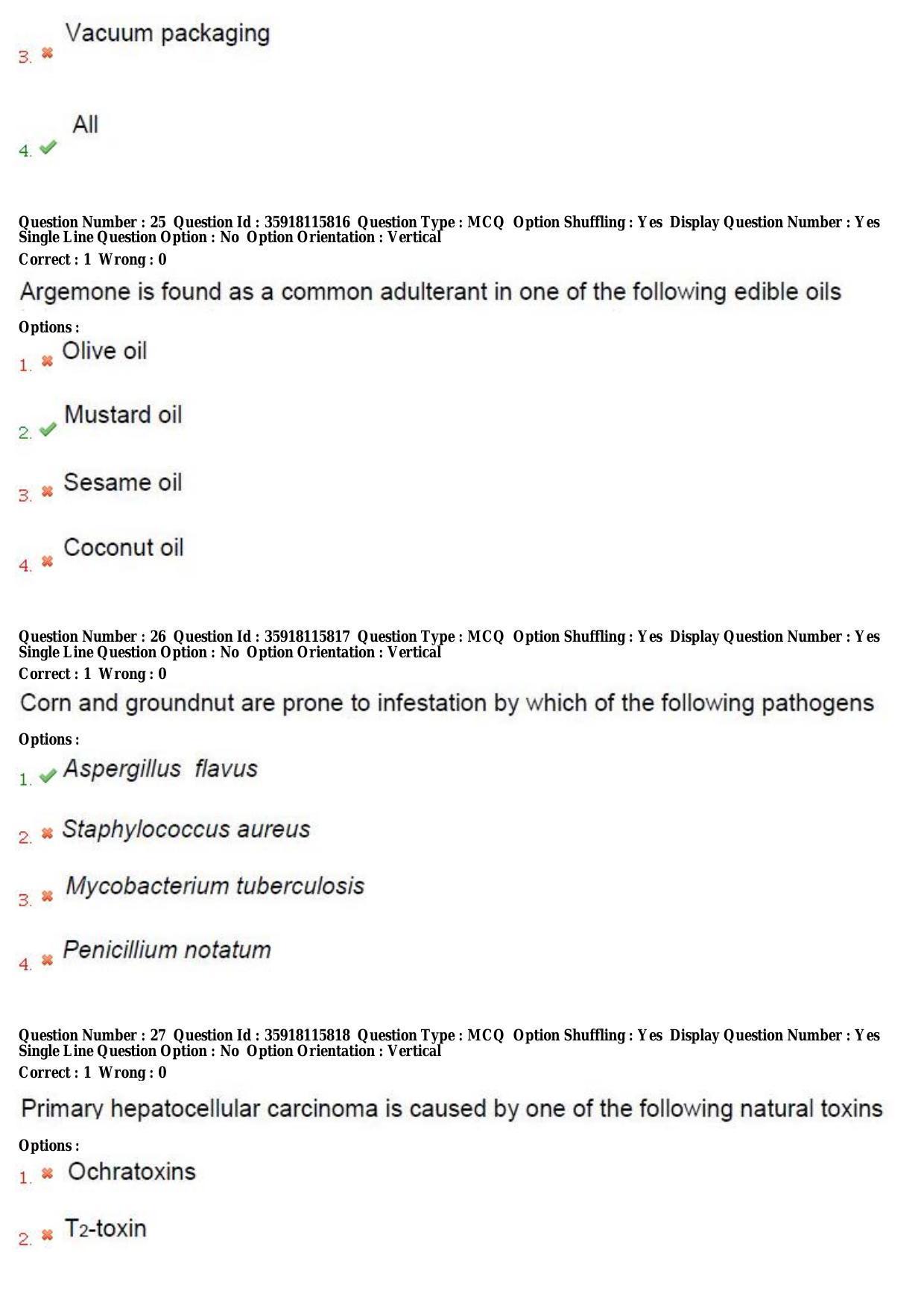 TS CPGET 2018 M.Sc. Nutrition and Dietetics (Shift 2) Question Paper with Answer Key - Page 10