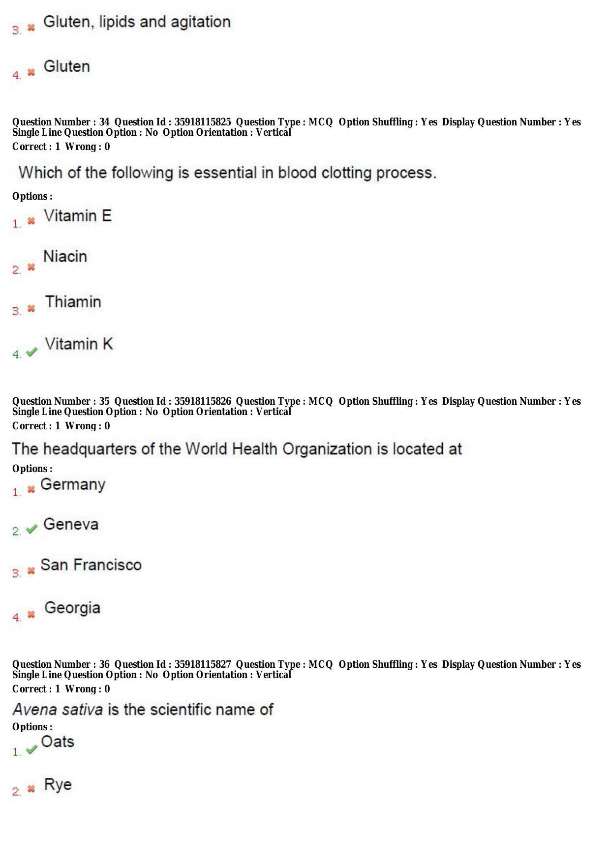 TS CPGET 2018 M.Sc. Nutrition and Dietetics (Shift 2) Question Paper with Answer Key - Page 13