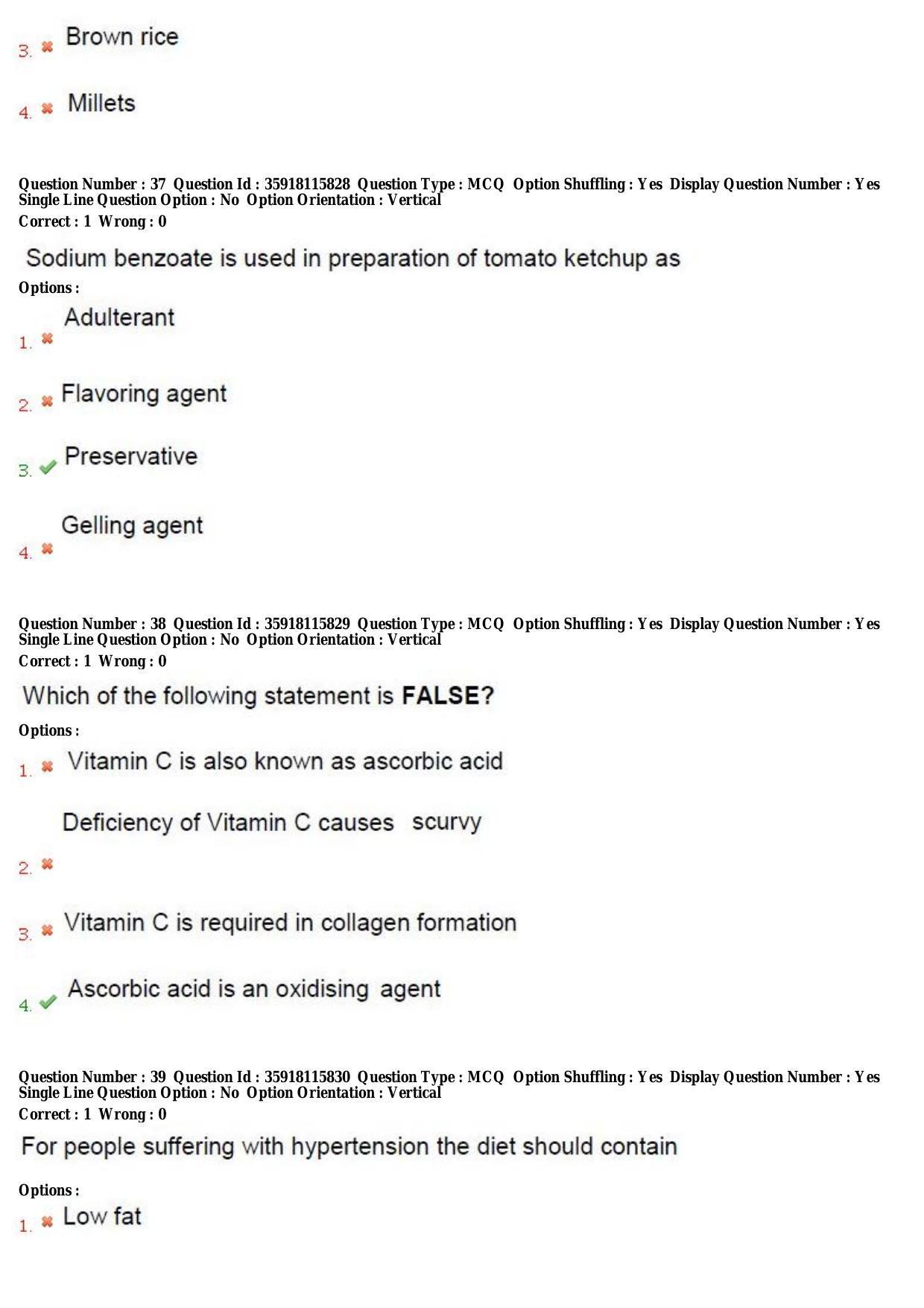 TS CPGET 2018 M.Sc. Nutrition and Dietetics (Shift 2) Question Paper with Answer Key - Page 14