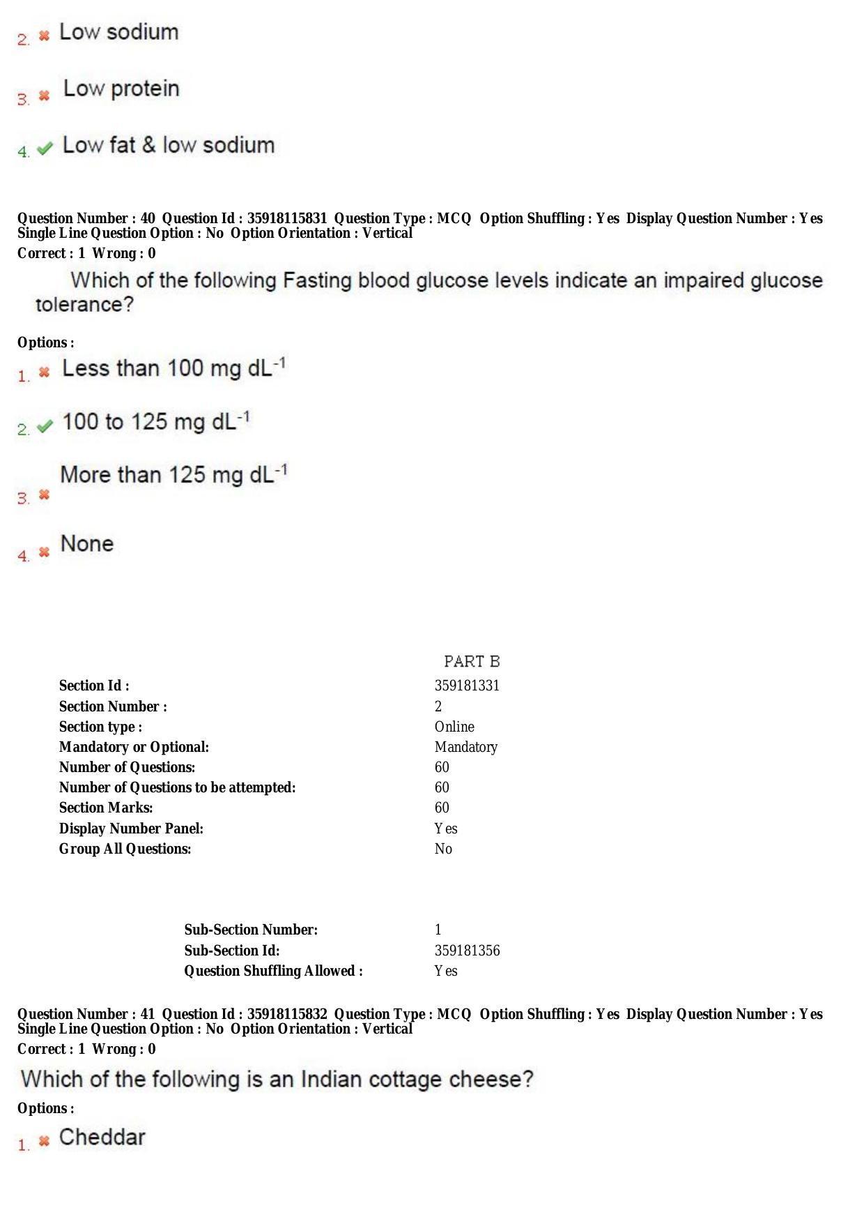 TS CPGET 2018 M.Sc. Nutrition and Dietetics (Shift 2) Question Paper with Answer Key - Page 15