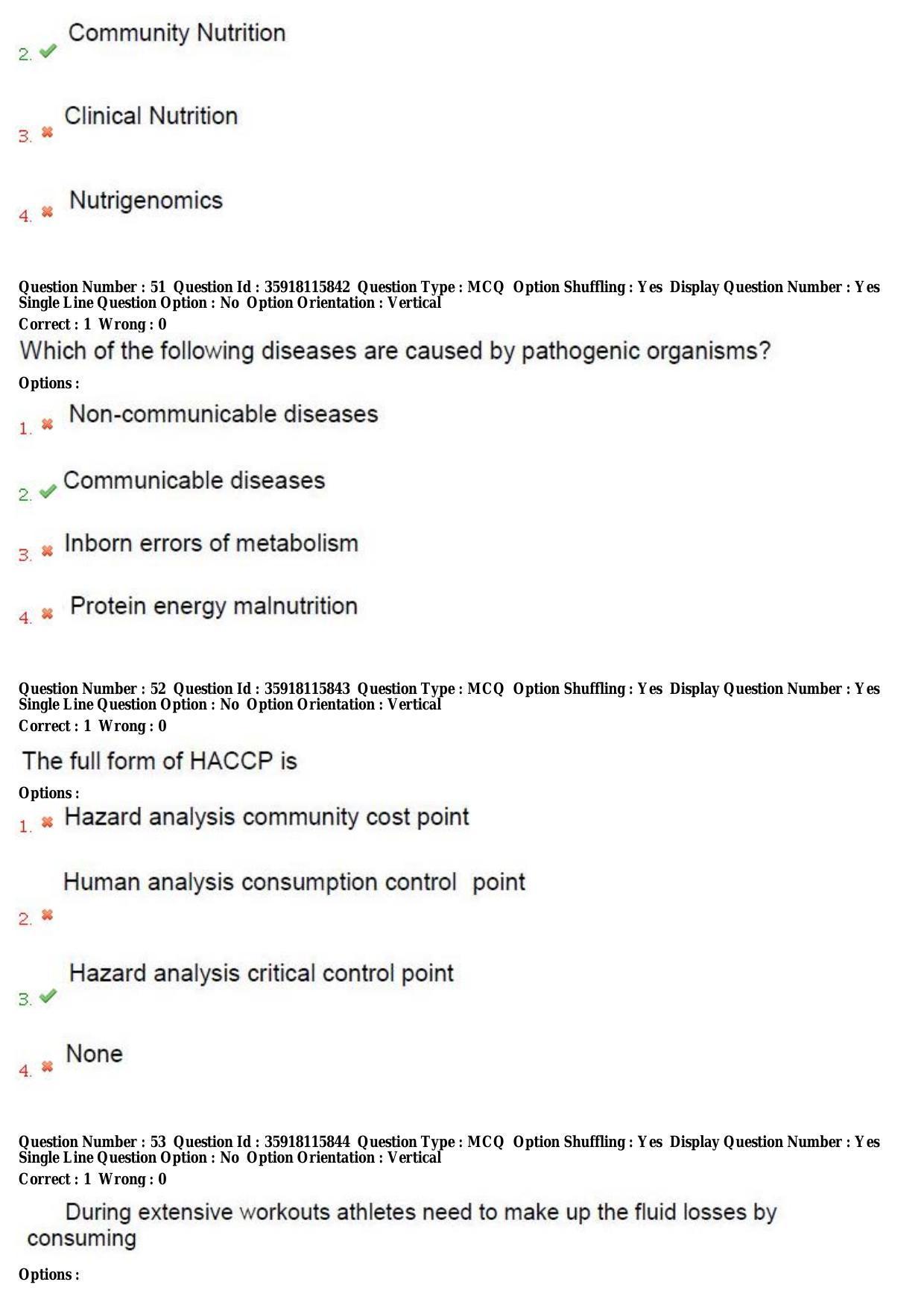 TS CPGET 2018 M.Sc. Nutrition and Dietetics (Shift 2) Question Paper with Answer Key - Page 19