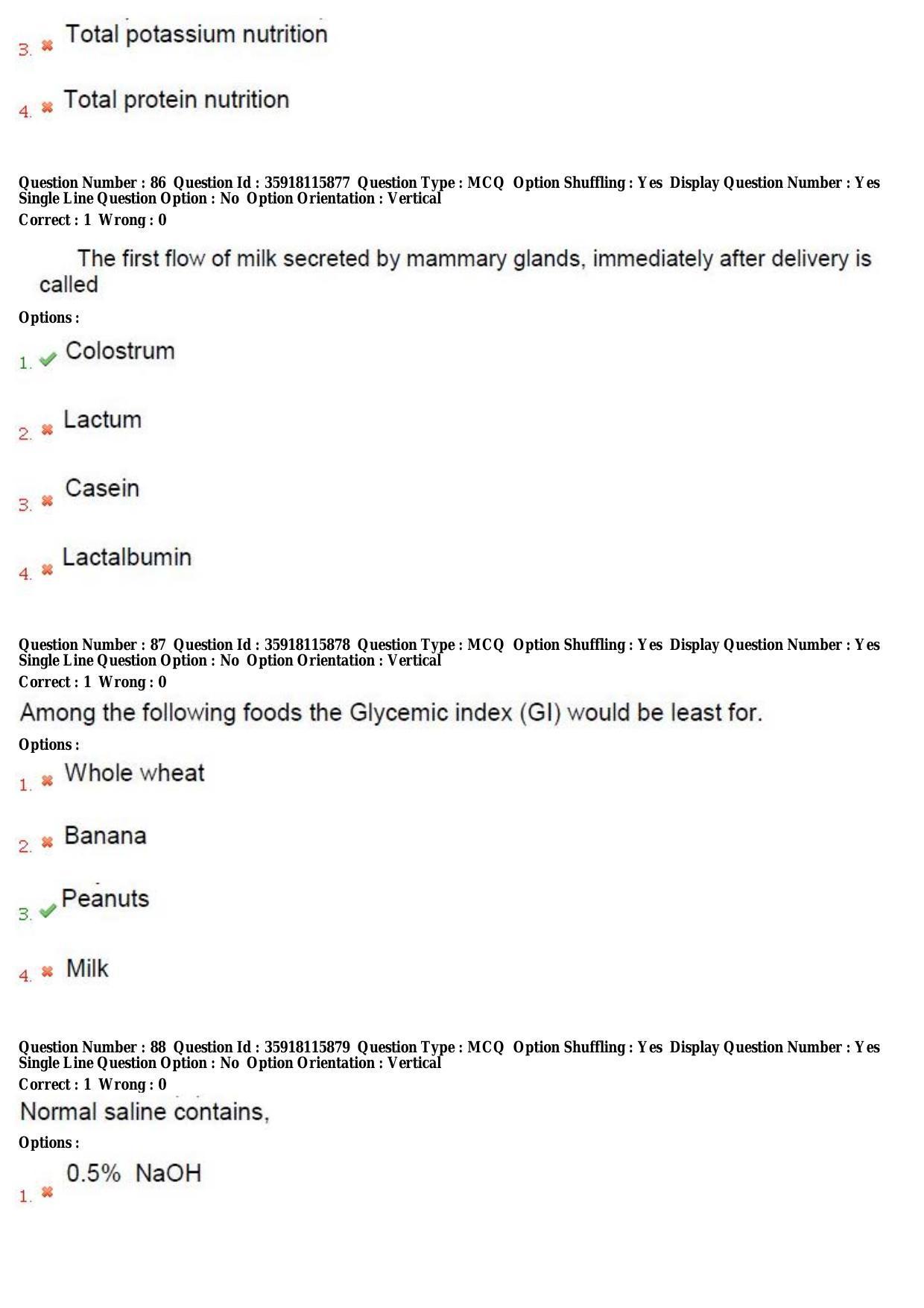 TS CPGET 2018 M.Sc. Nutrition and Dietetics (Shift 2) Question Paper with Answer Key - Page 31