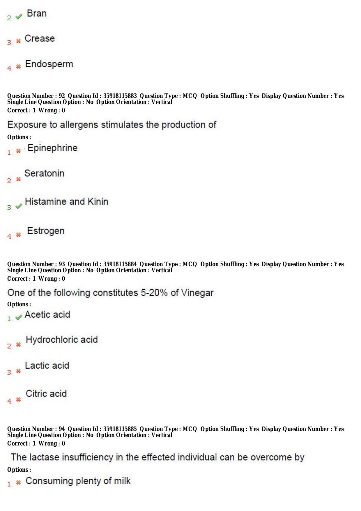 TS CPGET 2018 M.Sc. Nutrition and Dietetics (Shift 2) Question Paper with Answer Key - Page 33