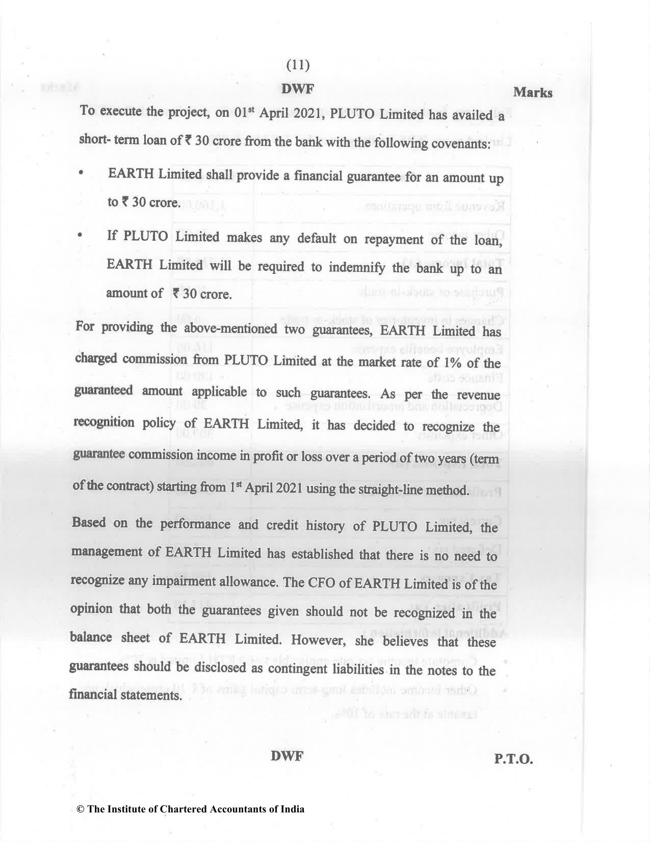 CA Final May 2022 Question Paper - Paper 6E – Global Financial Reporting Standards - Page 11