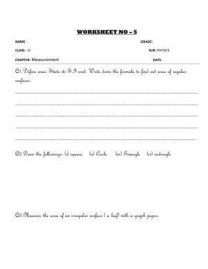 CBSE Worksheets for Class 6 Physics Measurement Assignment 3