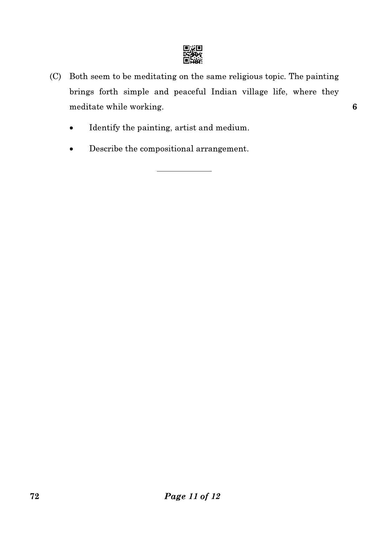CBSE Class 12 72_Commercial Art 2023 Question Paper - Page 11