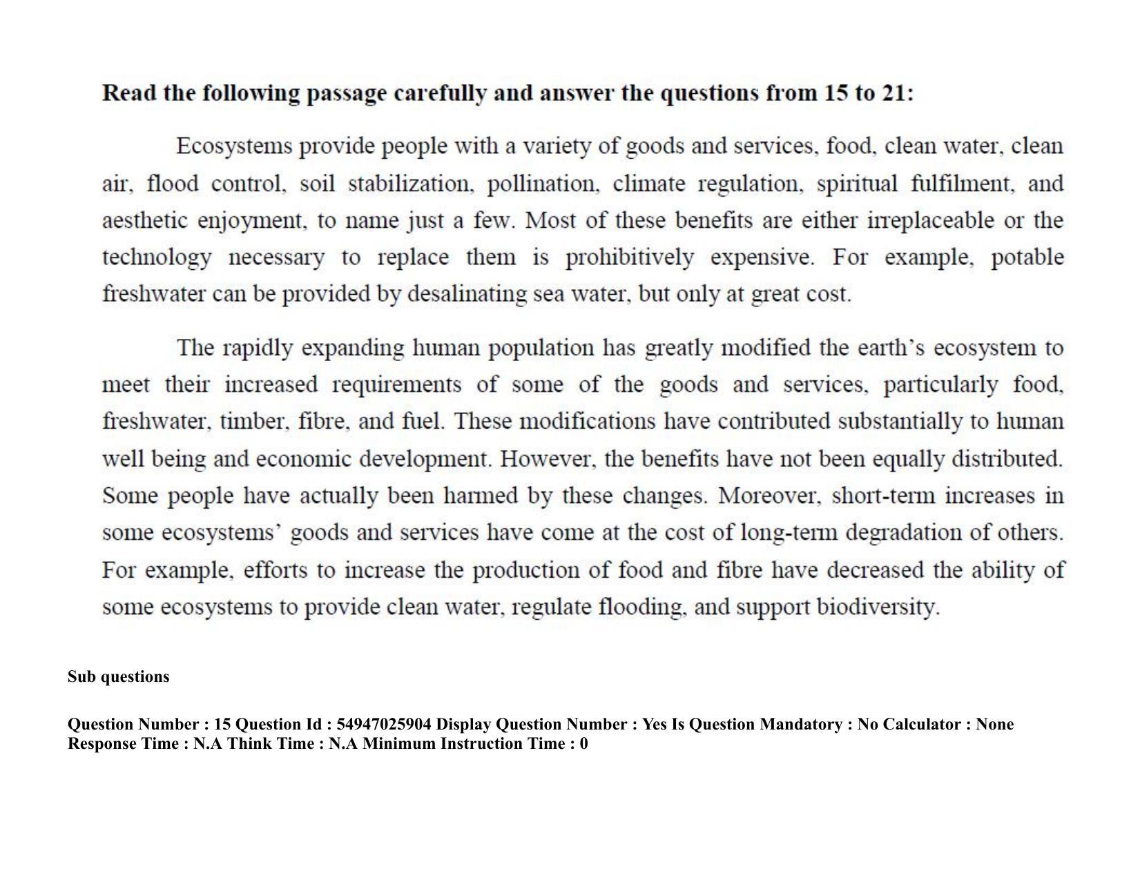 AP RCET 2022: Computer Science & Applications - 18-10-2022 (Tuesday) Session-II: Question Paper With keys - Page 13