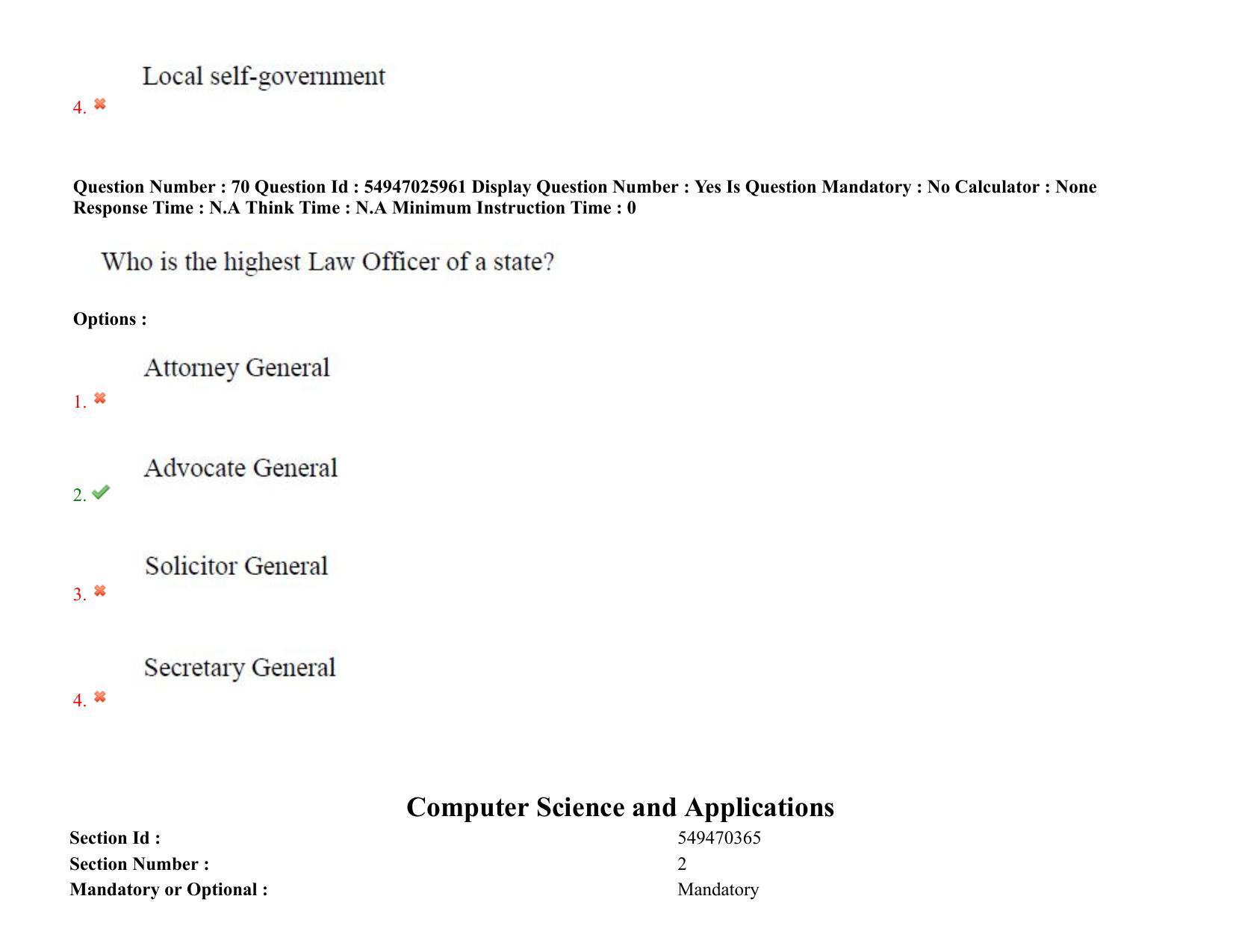 AP RCET 2022: Computer Science & Applications - 18-10-2022 (Tuesday) Session-II: Question Paper With keys - Page 60