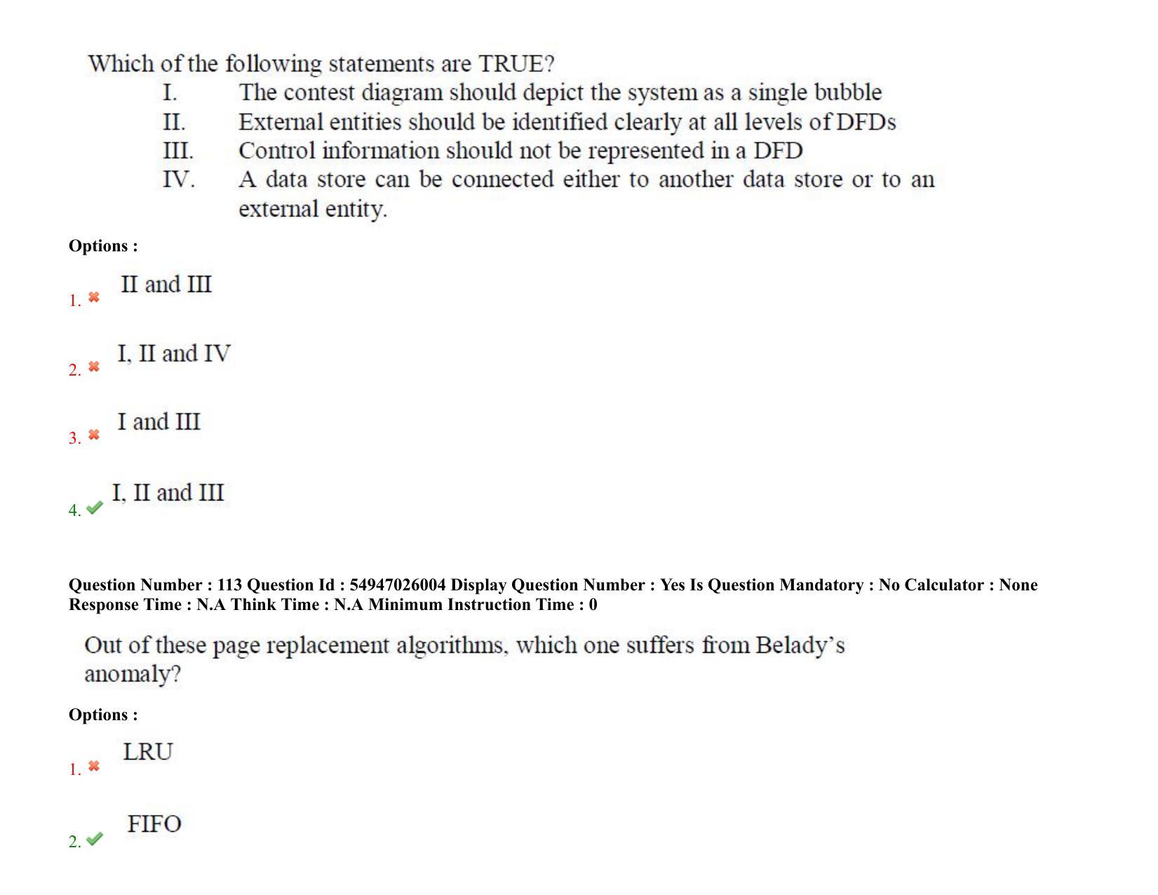 AP RCET 2022: Computer Science & Applications - 18-10-2022 (Tuesday) Session-II: Question Paper With keys - Page 86