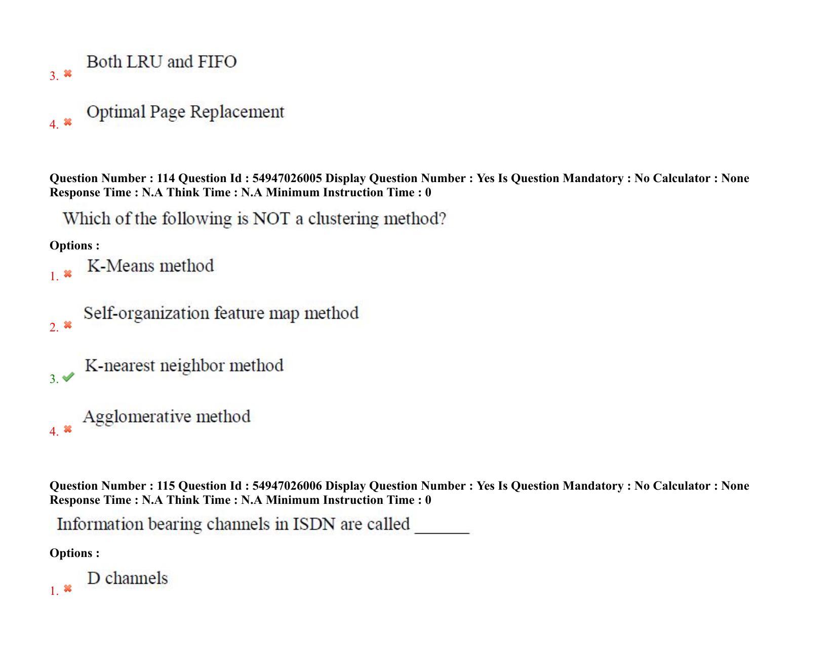 AP RCET 2022: Computer Science & Applications - 18-10-2022 (Tuesday) Session-II: Question Paper With keys - Page 87