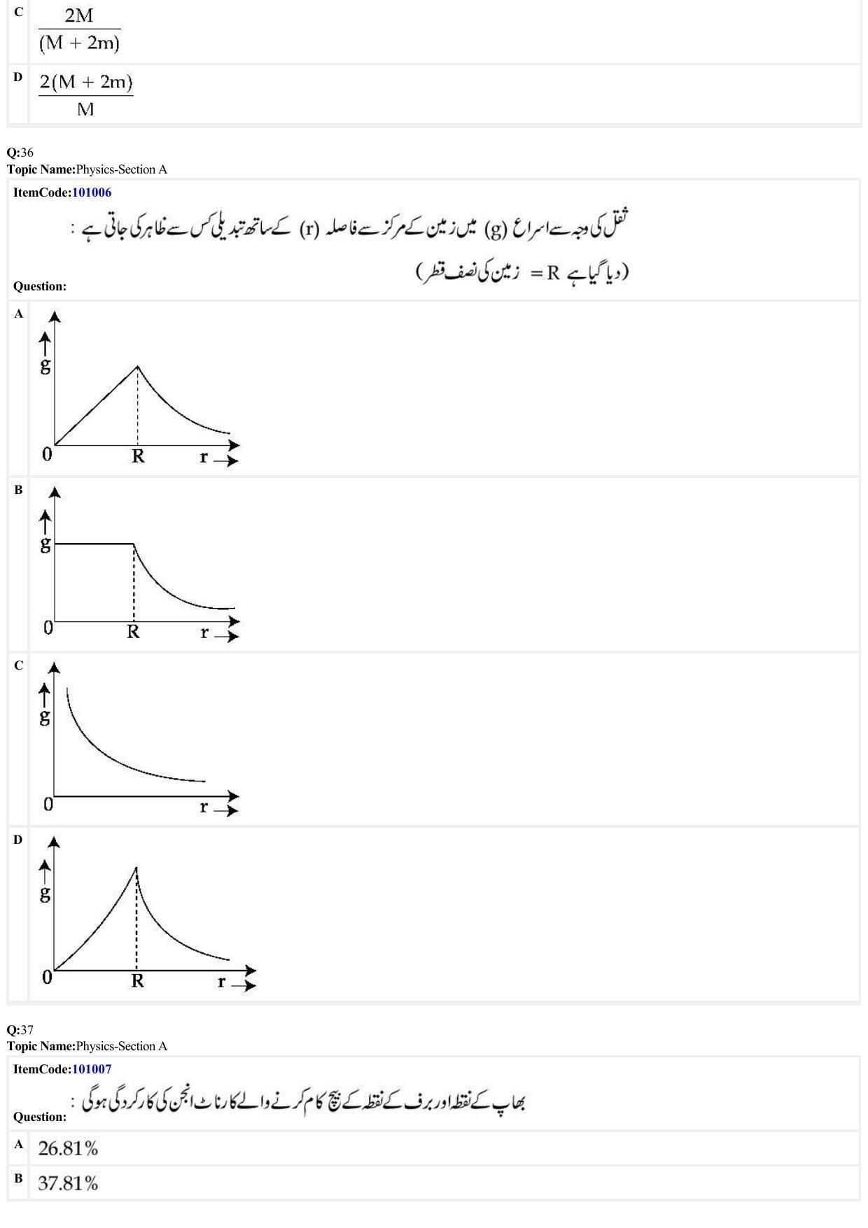 JEE Mains 2022: BTech Urdu (Shift 1) 26-06-2022 Question Paper - Page 11