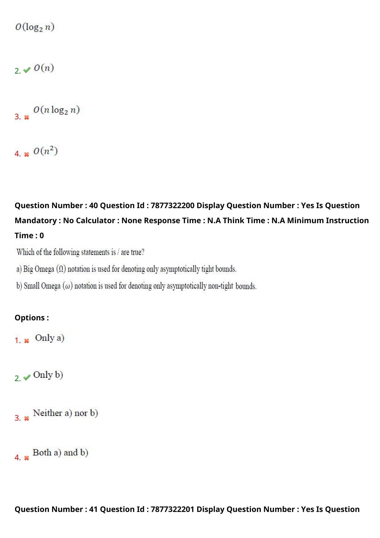 AP PGECET 2023 CS - COMPUTER SCIENCE ENGINEERING Question Paper with Preliminary Key - Page 26