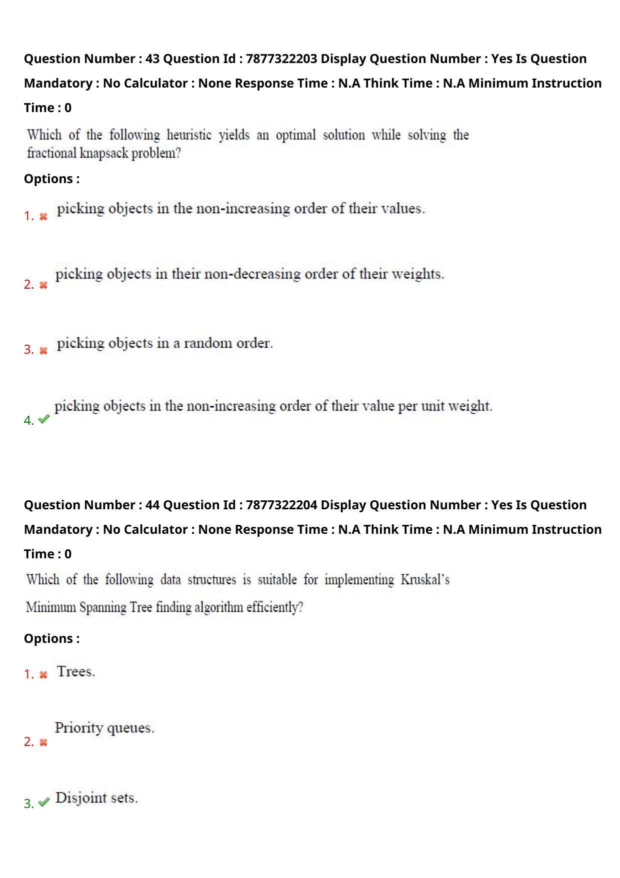 AP PGECET 2023 CS - COMPUTER SCIENCE ENGINEERING Question Paper with Preliminary Key - Page 28