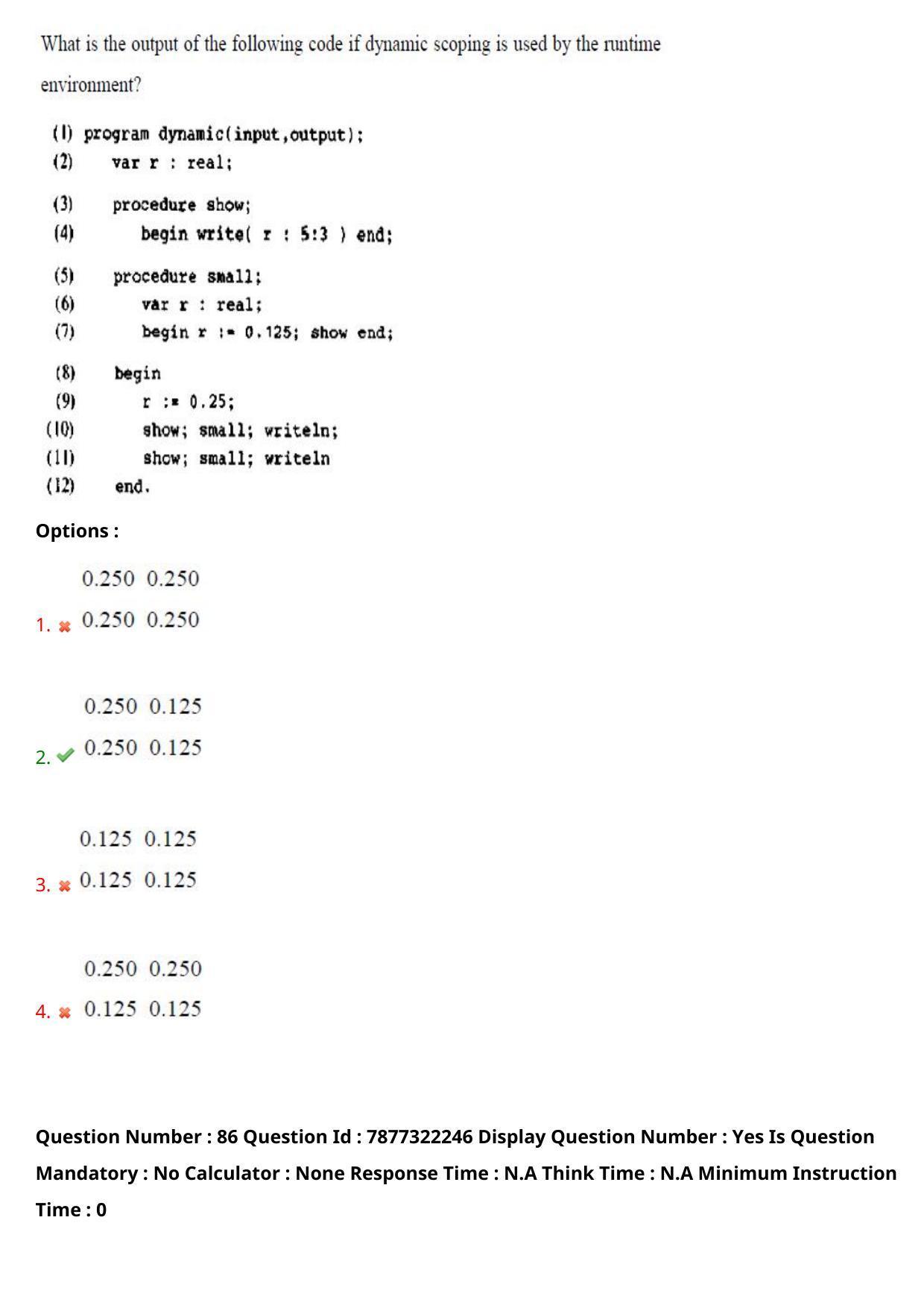 AP PGECET 2023 CS - COMPUTER SCIENCE ENGINEERING Question Paper with Preliminary Key - Page 54