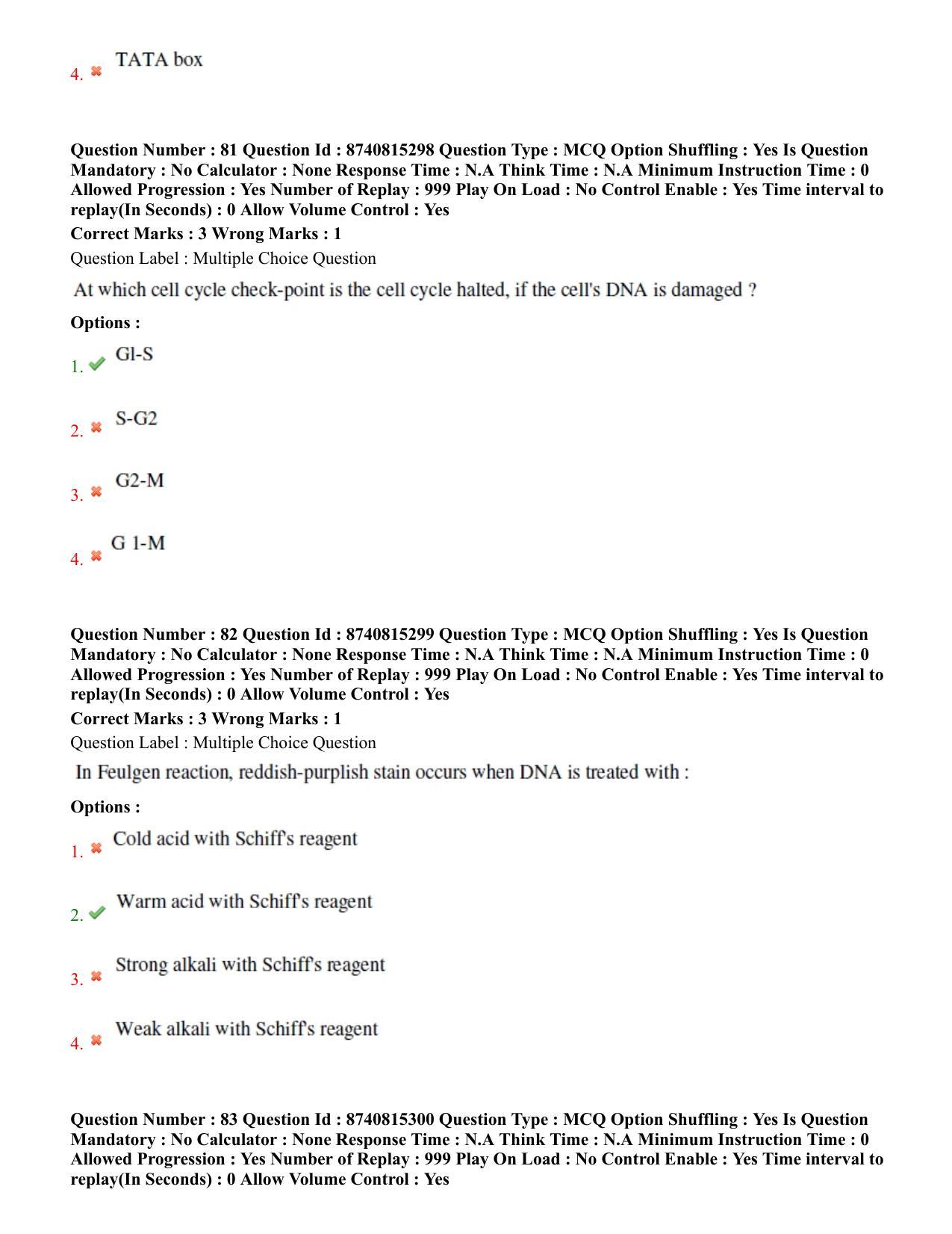 BHU RET Genetics and Plant Breeding 2020 Question Paper  - Page 45