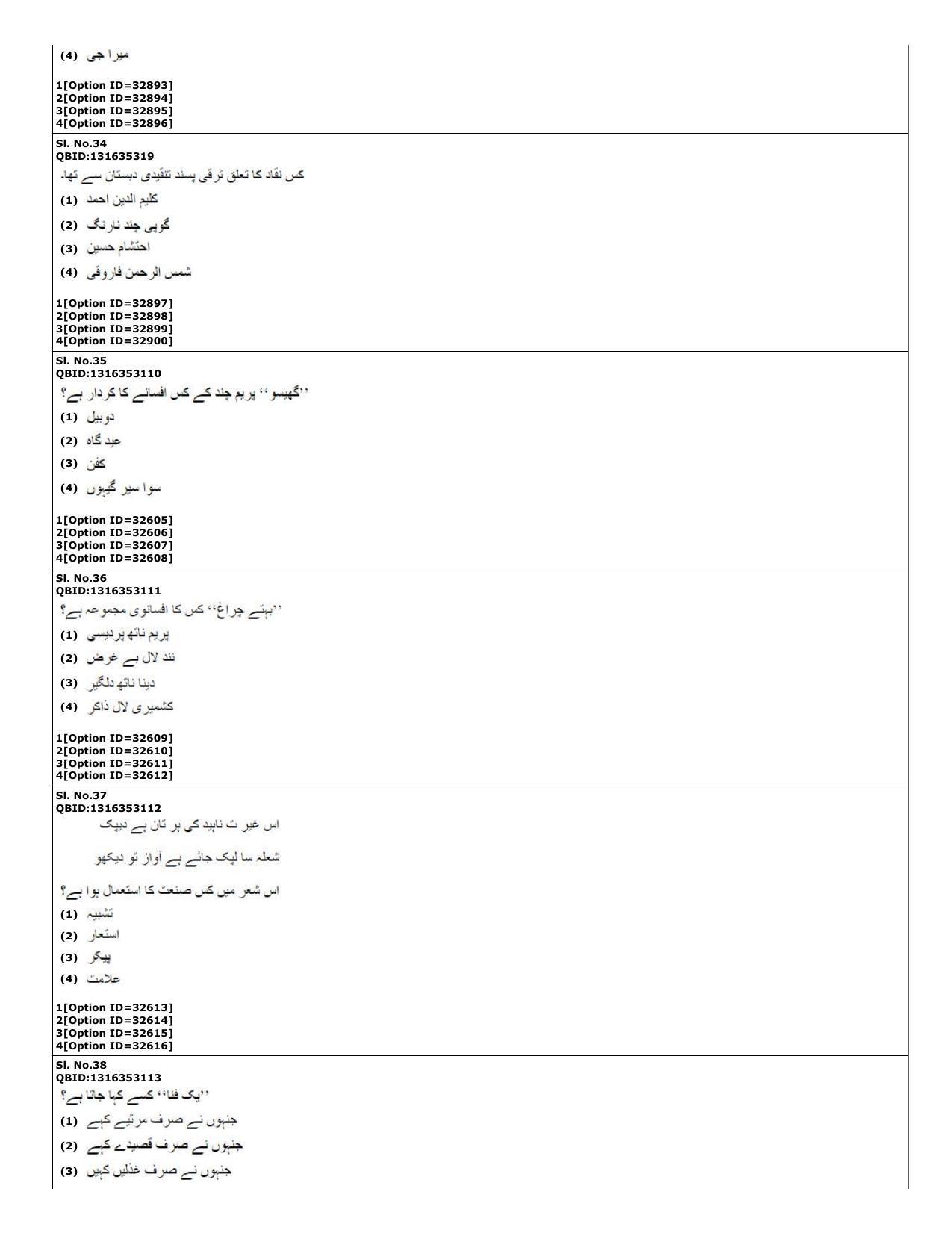 CUET (PG) 2022: PGQP-60 Urdu (10-09-2022) Question Paper - Page 12