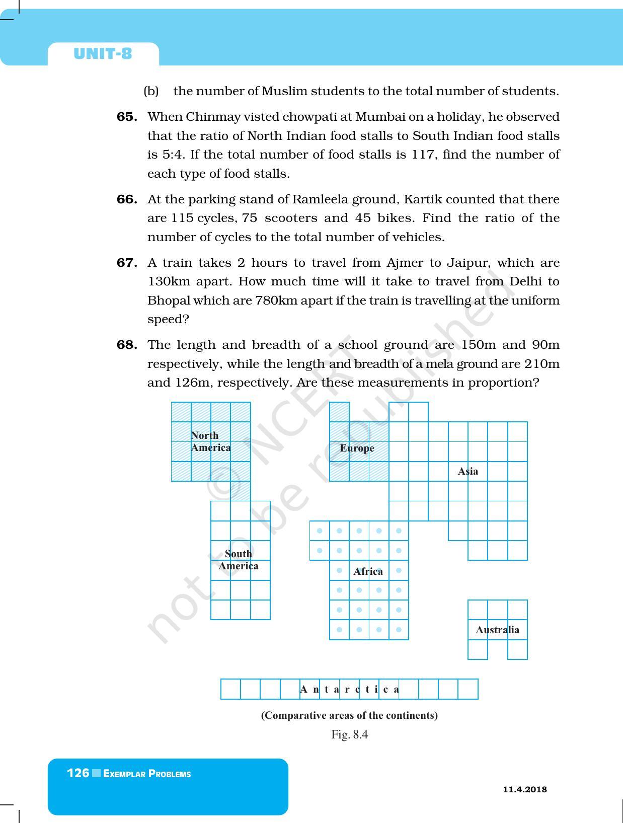 NCERT Exemplar Book for Class 6 Maths: Chapter 8-Ratio & Proportion - Page 10