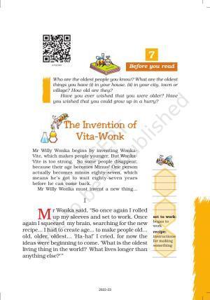 NCERT Book for Class 7 English (Honeycomb): Chapter 7-The Invention of Vita–Wonk