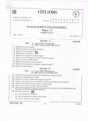 AP Intermediate 2nd Year Vocational Question Paper September-2021 - Water_Supply_Engineering(OLD)-I