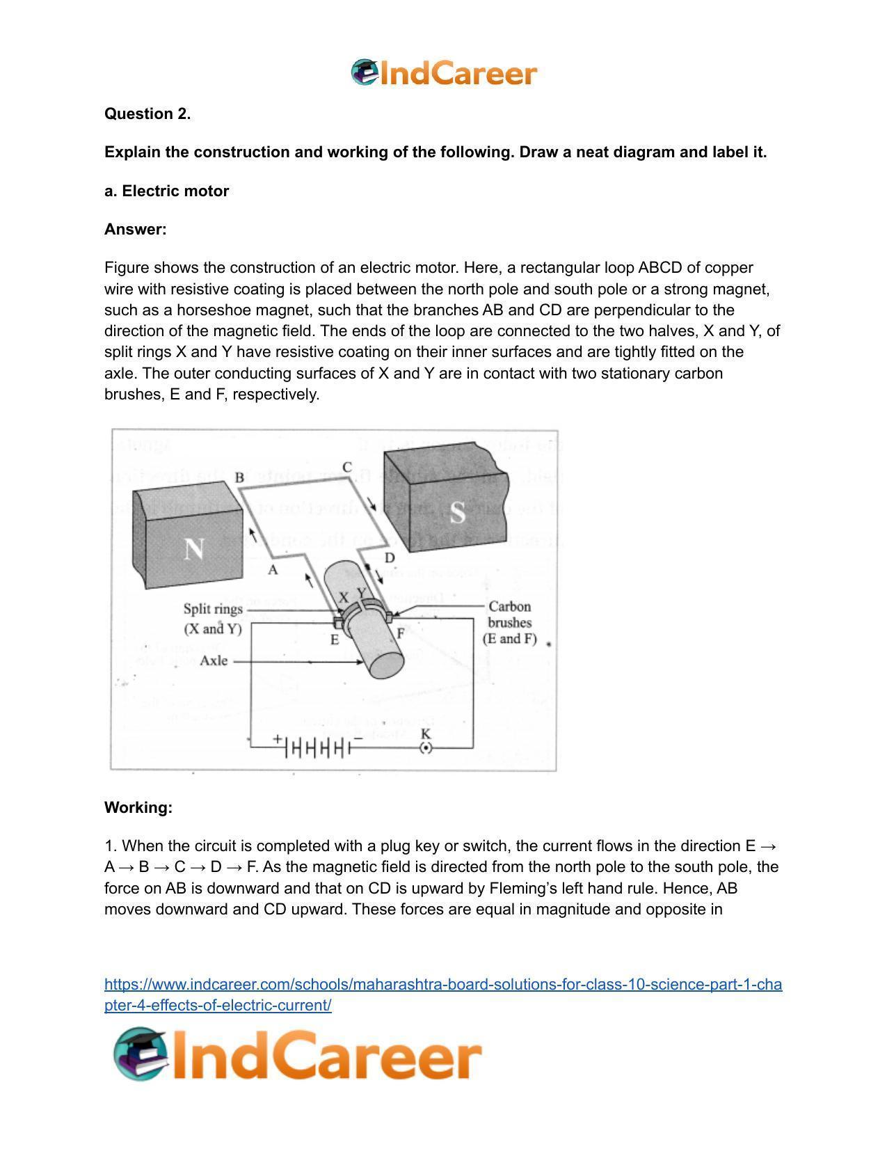 Maharashtra Board Solutions for Class 10- Science (Part 1): Chapter 4- Effects of Electric Current - Page 3