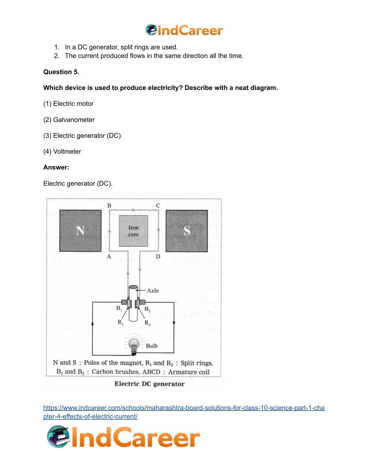 Maharashtra Board Solutions for Class 10- Science (Part 1): Chapter 4- Effects of Electric Current - Page 6