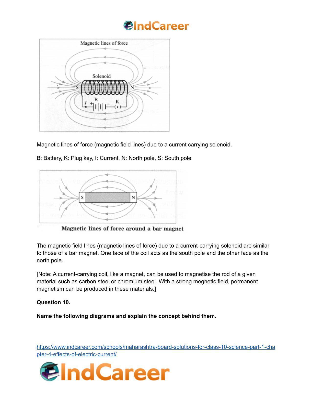Maharashtra Board Solutions for Class 10- Science (Part 1): Chapter 4- Effects of Electric Current - Page 10