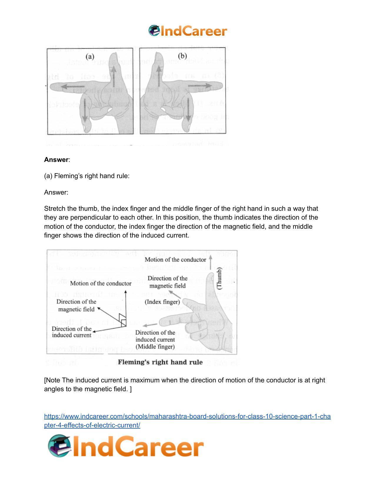 Maharashtra Board Solutions for Class 10- Science (Part 1): Chapter 4- Effects of Electric Current - Page 11