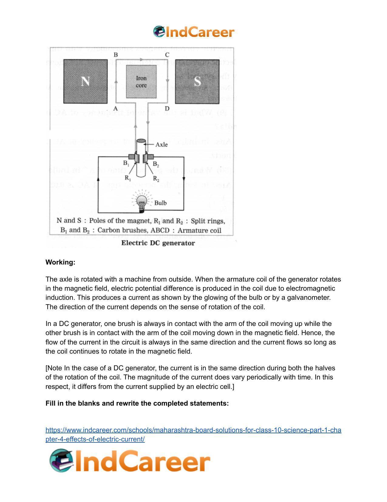 Maharashtra Board Solutions for Class 10- Science (Part 1): Chapter 4- Effects of Electric Current - Page 18