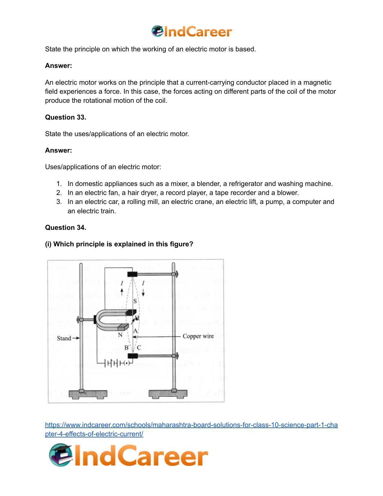 Maharashtra Board Solutions for Class 10- Science (Part 1): Chapter 4- Effects of Electric Current - Page 48