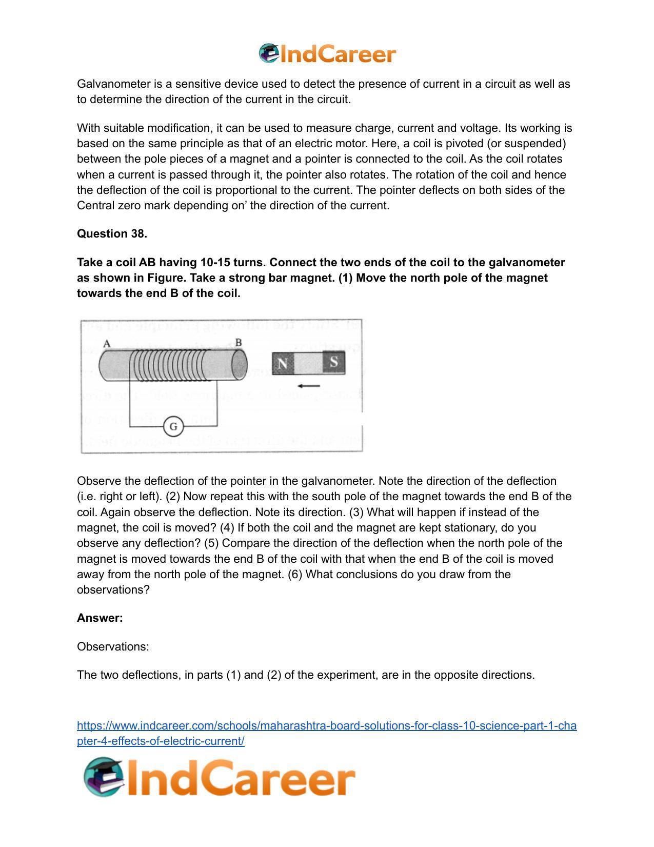 Maharashtra Board Solutions for Class 10- Science (Part 1): Chapter 4- Effects of Electric Current - Page 53