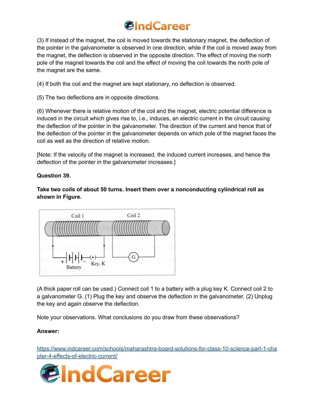 Maharashtra Board Solutions for Class 10- Science (Part 1): Chapter 4- Effects of Electric Current - Page 54