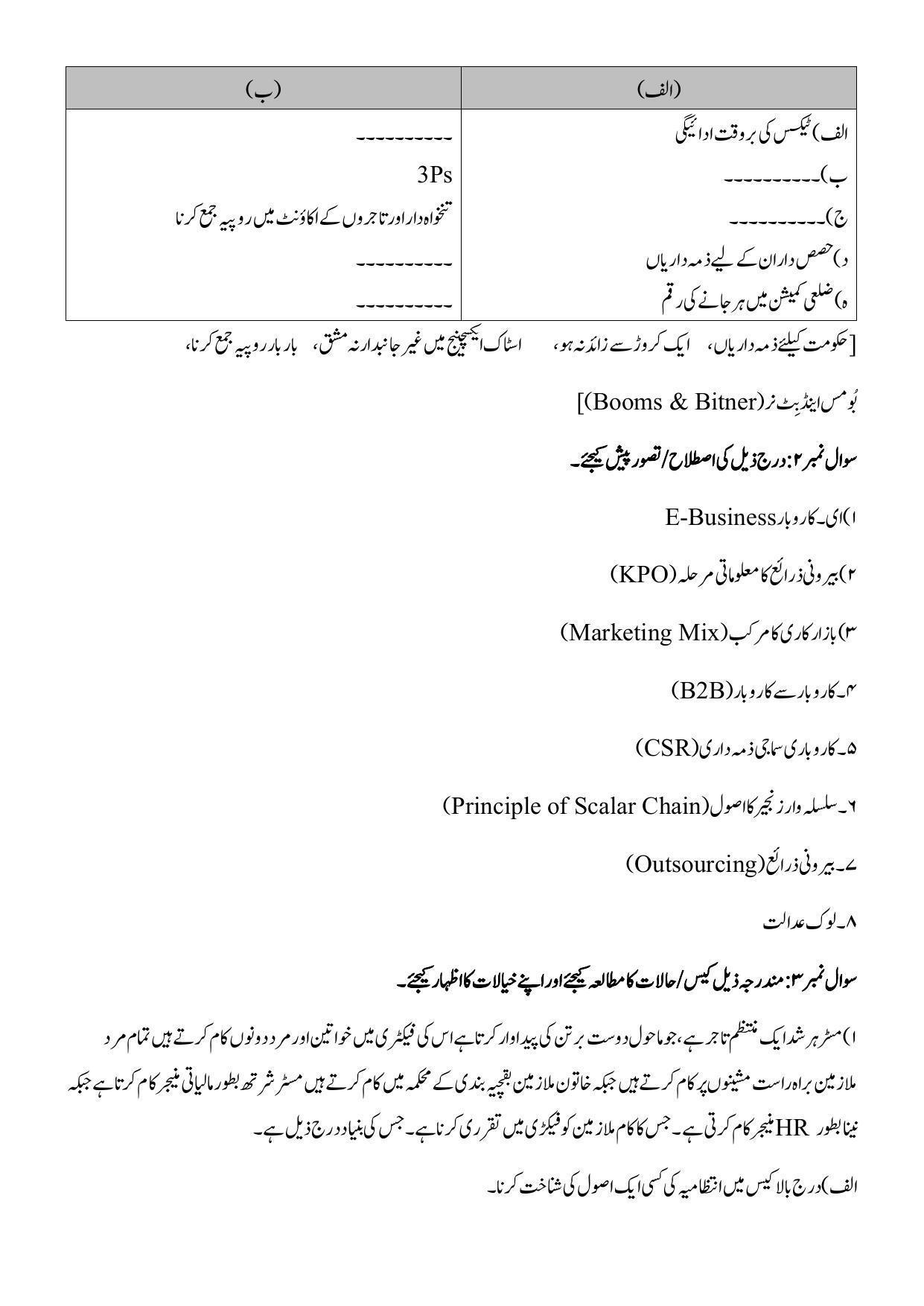 Maharashtra Board Class 12 OCM Sample Paper (Urdu Medium) - Page 16