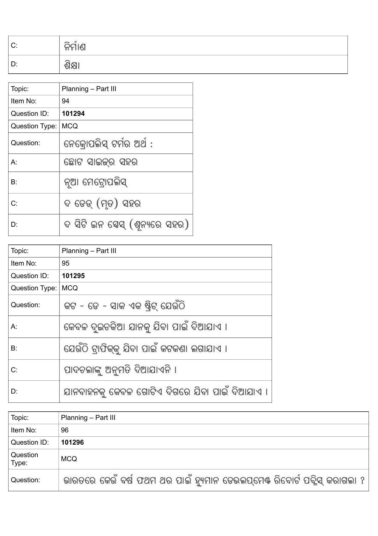 JEE Mains 2022: B Arch & B Planning Odiya (Shift 1) 30-07-2022 Question Paper - Page 60