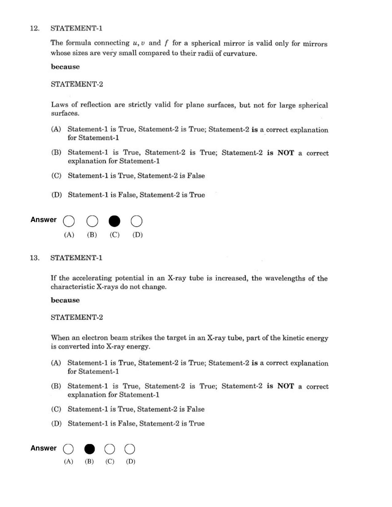 JEE 2007 Paper I Question Paper - Page 5