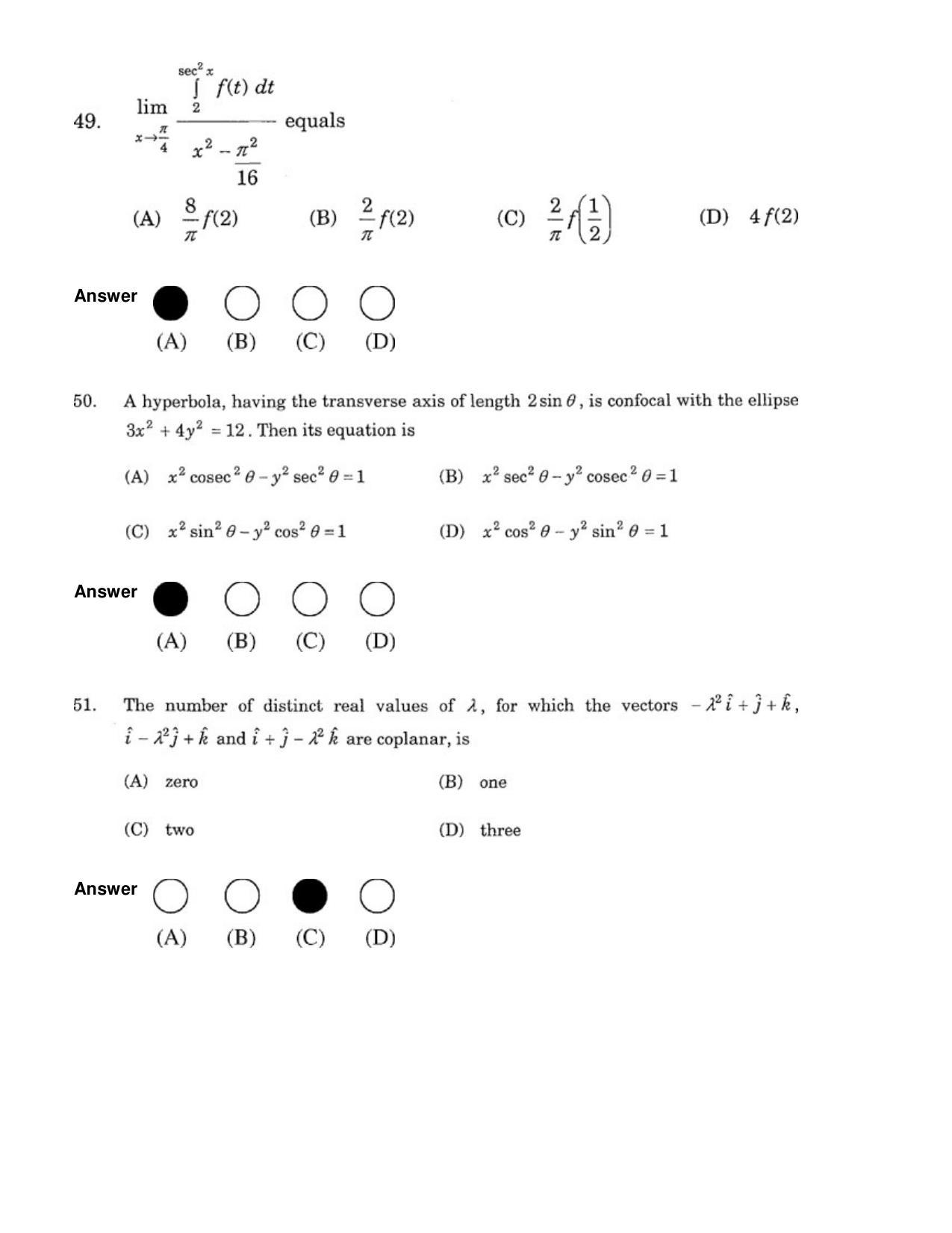 JEE 2007 Paper I Question Paper - Page 23