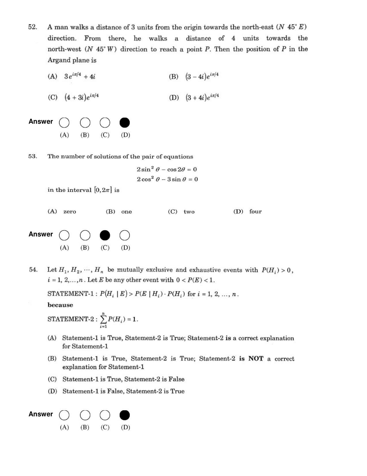 JEE 2007 Paper I Question Paper - Page 24