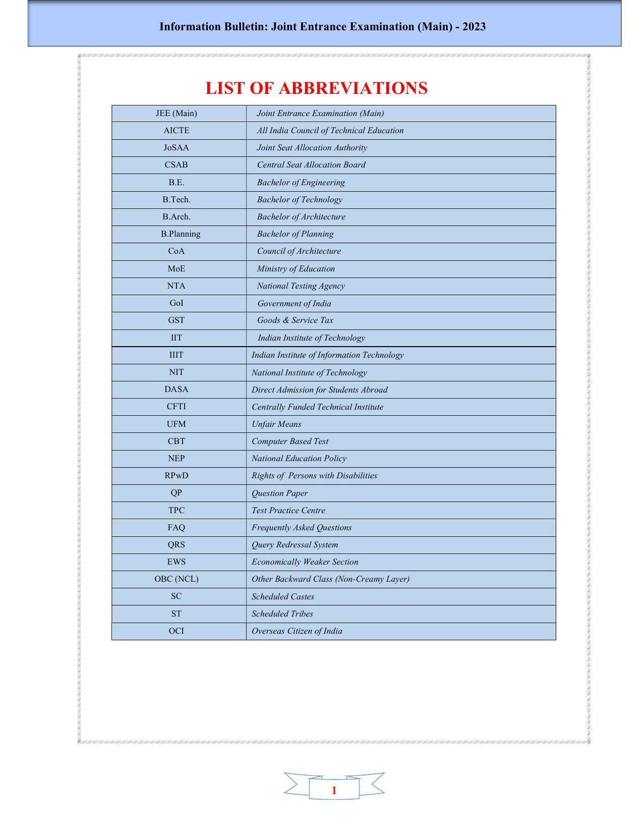 JEE Main 2025 Syllabus - Page 3