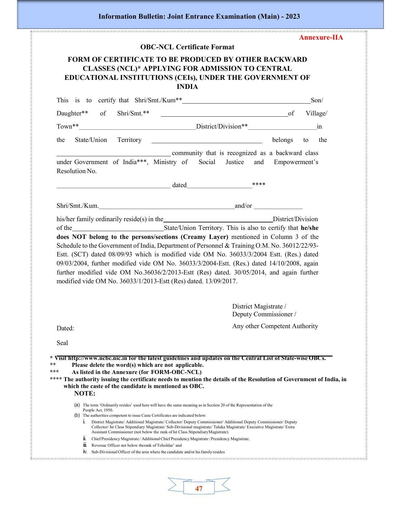 JEE Main 2025 Syllabus - Page 49