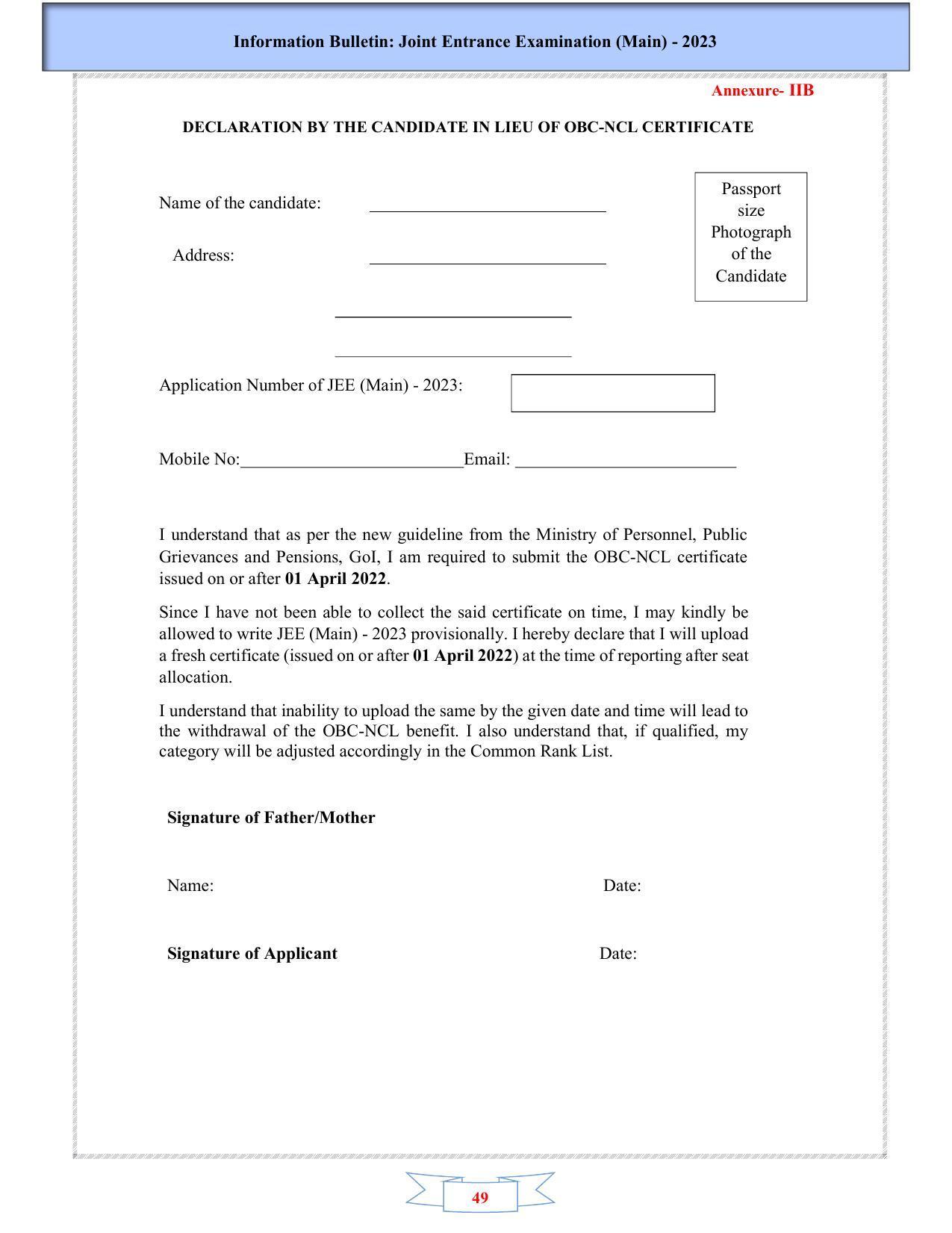 JEE Main 2025 Syllabus - Page 51