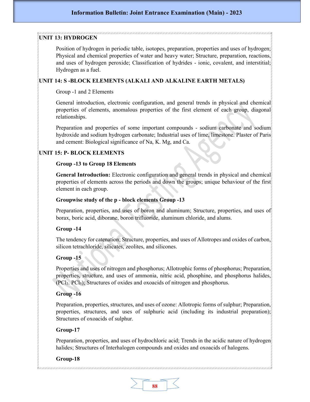 JEE Main 2025 Syllabus - Page 90