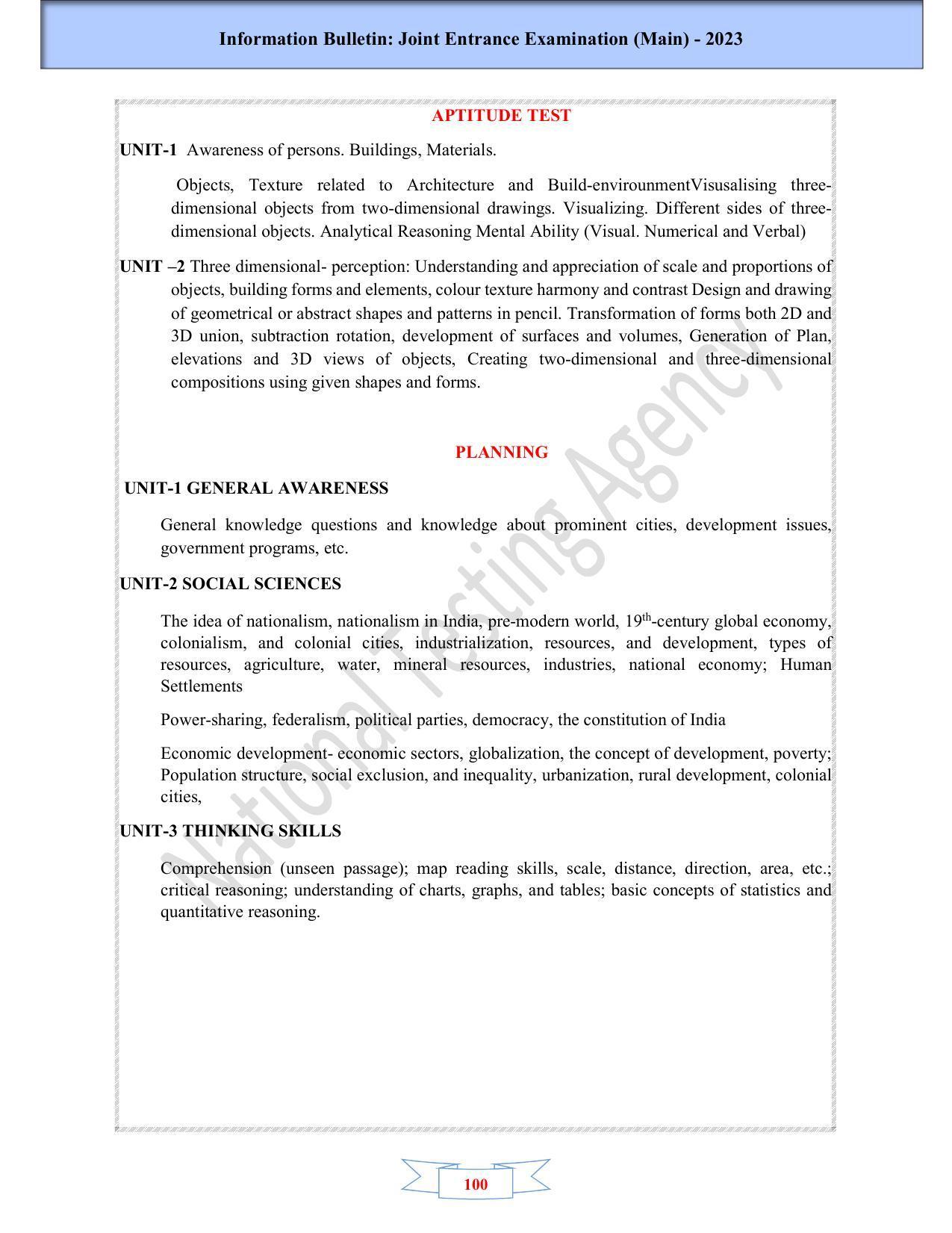 JEE Main 2025 Syllabus - Page 102