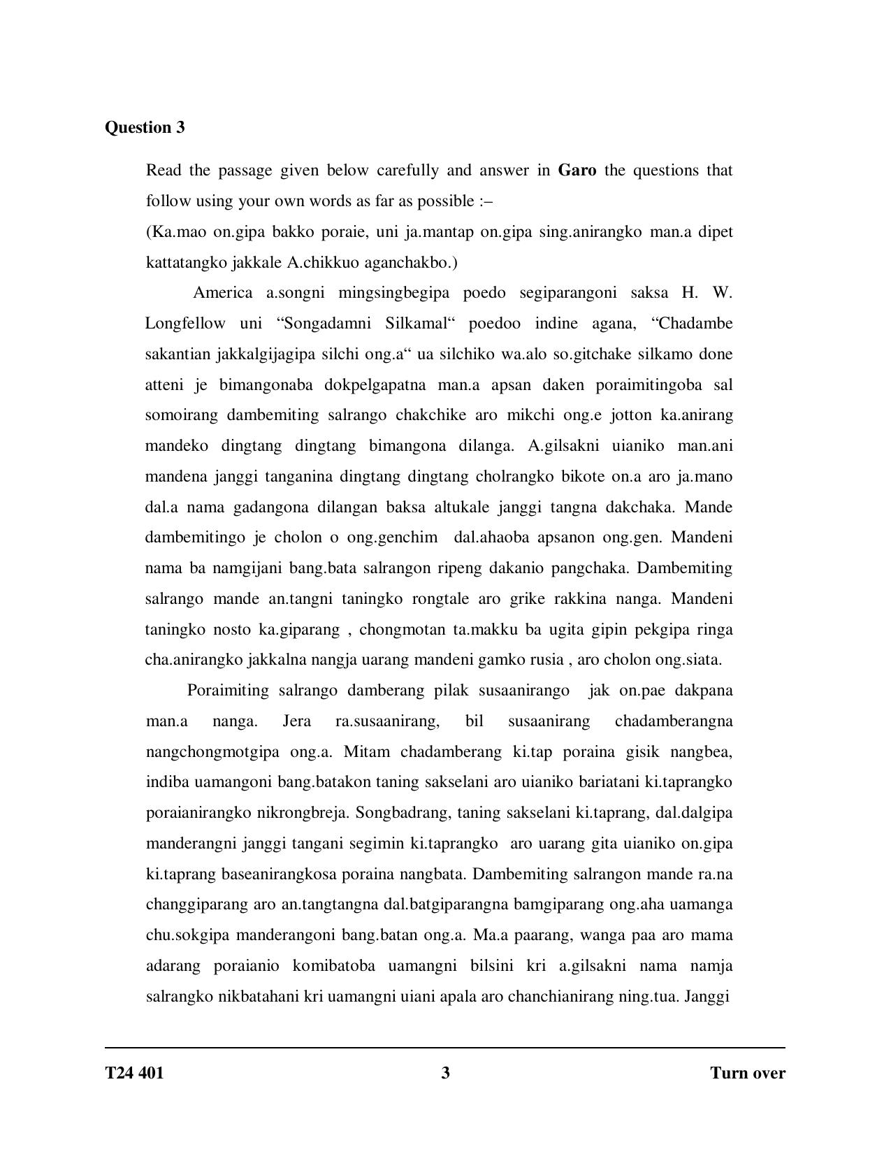 ICSE Class 10 Garo 2024 Question Paper - Page 3