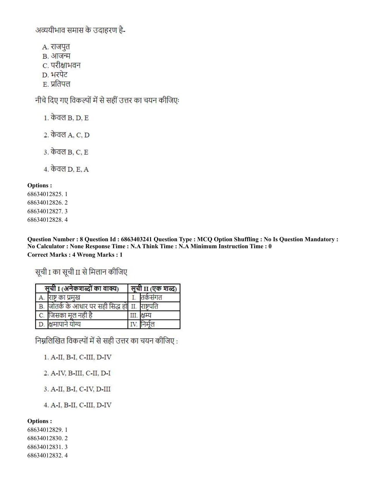 CUET PG 2023: MTQP09 – Nanoelectronics/Material Science (Hindi) - Shift 2 (5-06-2023) Question Paper - Page 9