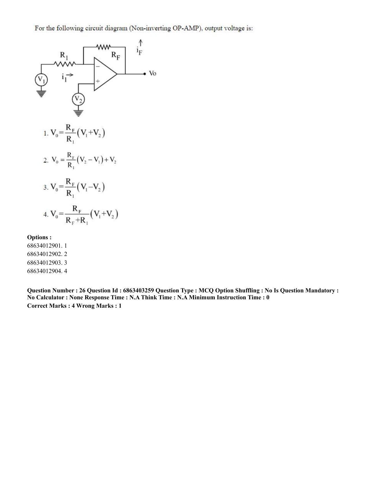 CUET PG 2023: MTQP09 – Nanoelectronics/Material Science (Hindi) - Shift 2 (5-06-2023) Question Paper - Page 29