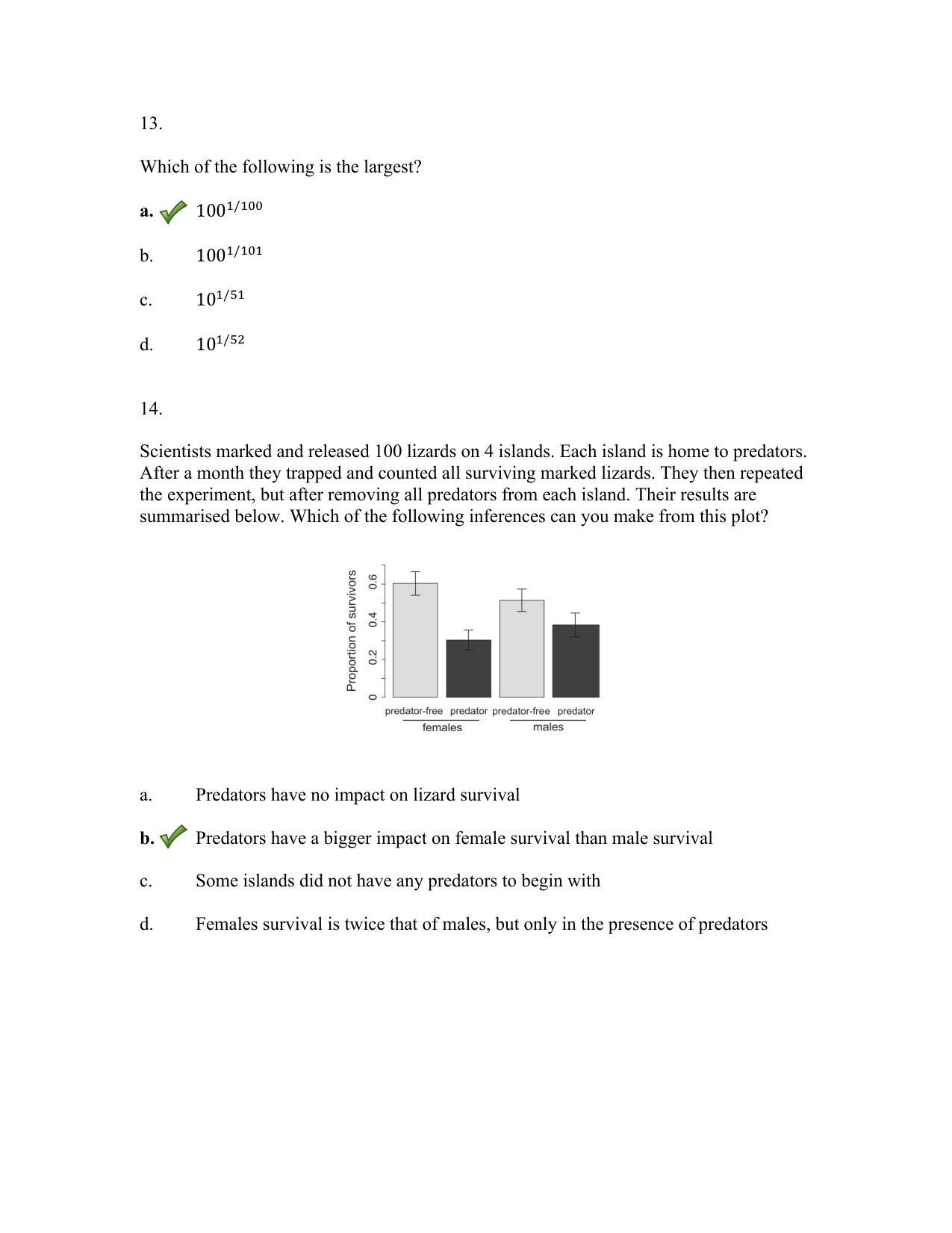 TIFR GS 2019 Biology Question Paper - Page 6