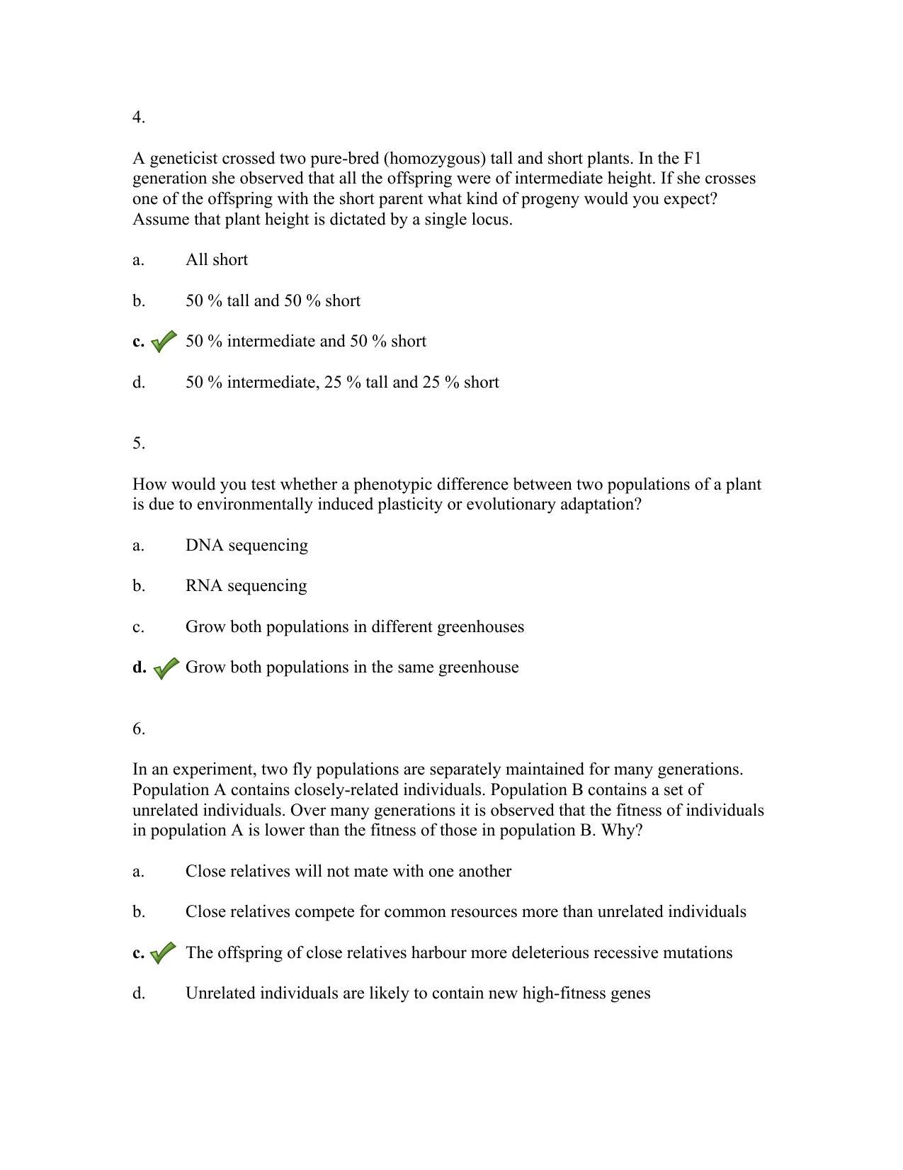 TIFR GS 2019 Biology Question Paper - Page 20