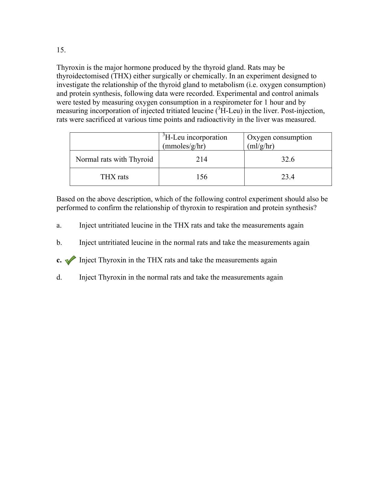 TIFR GS 2019 Biology Question Paper - Page 25