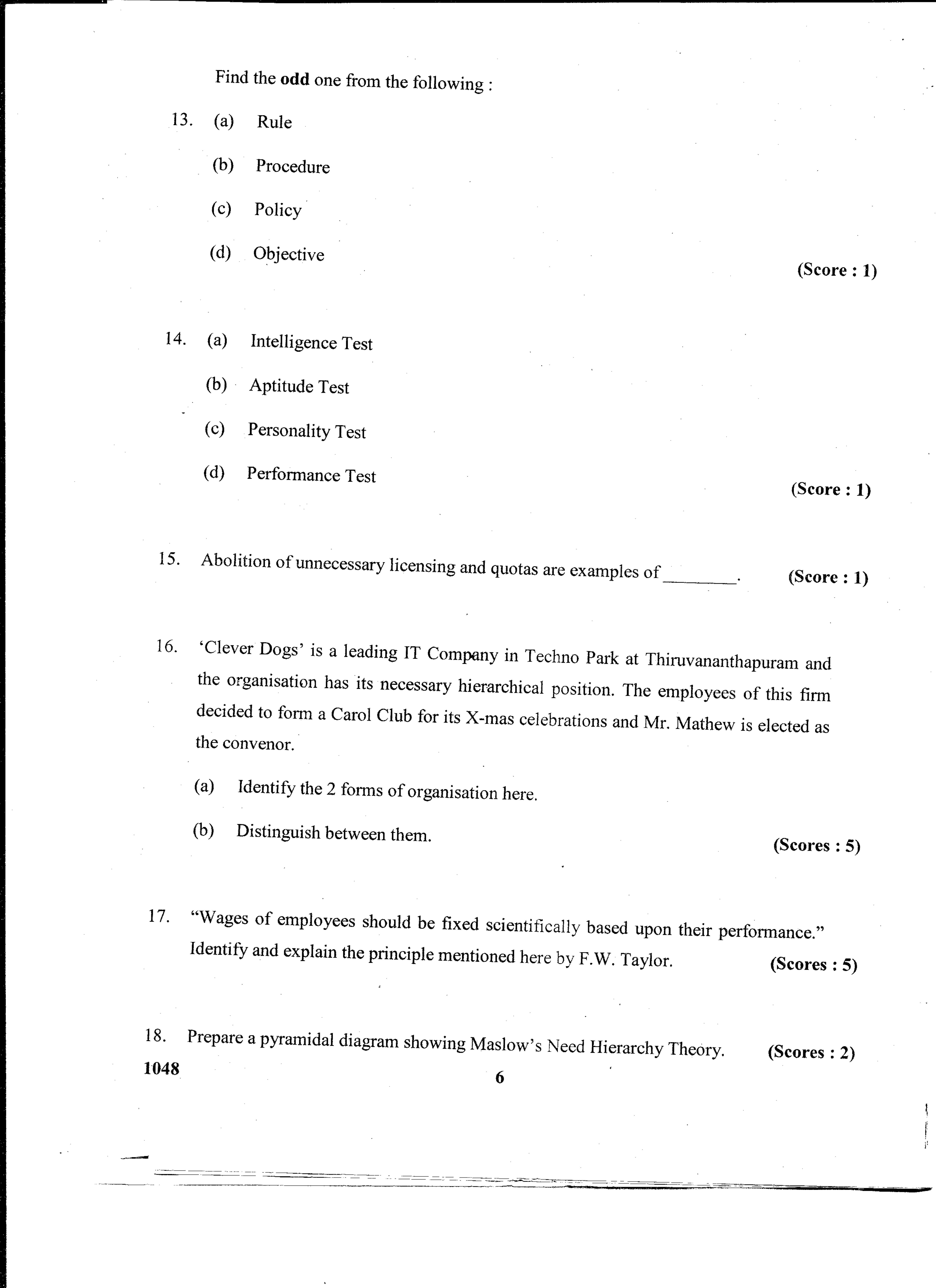 Kerala Plus Two 2016 Business Studies Question Paper - Page 4