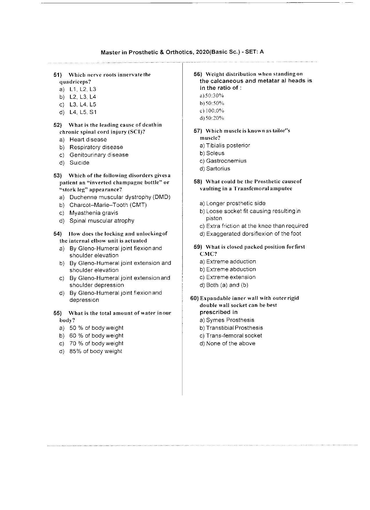WBJEEB JEMAS (PG) 2020 MPO Question Paper - Page 8