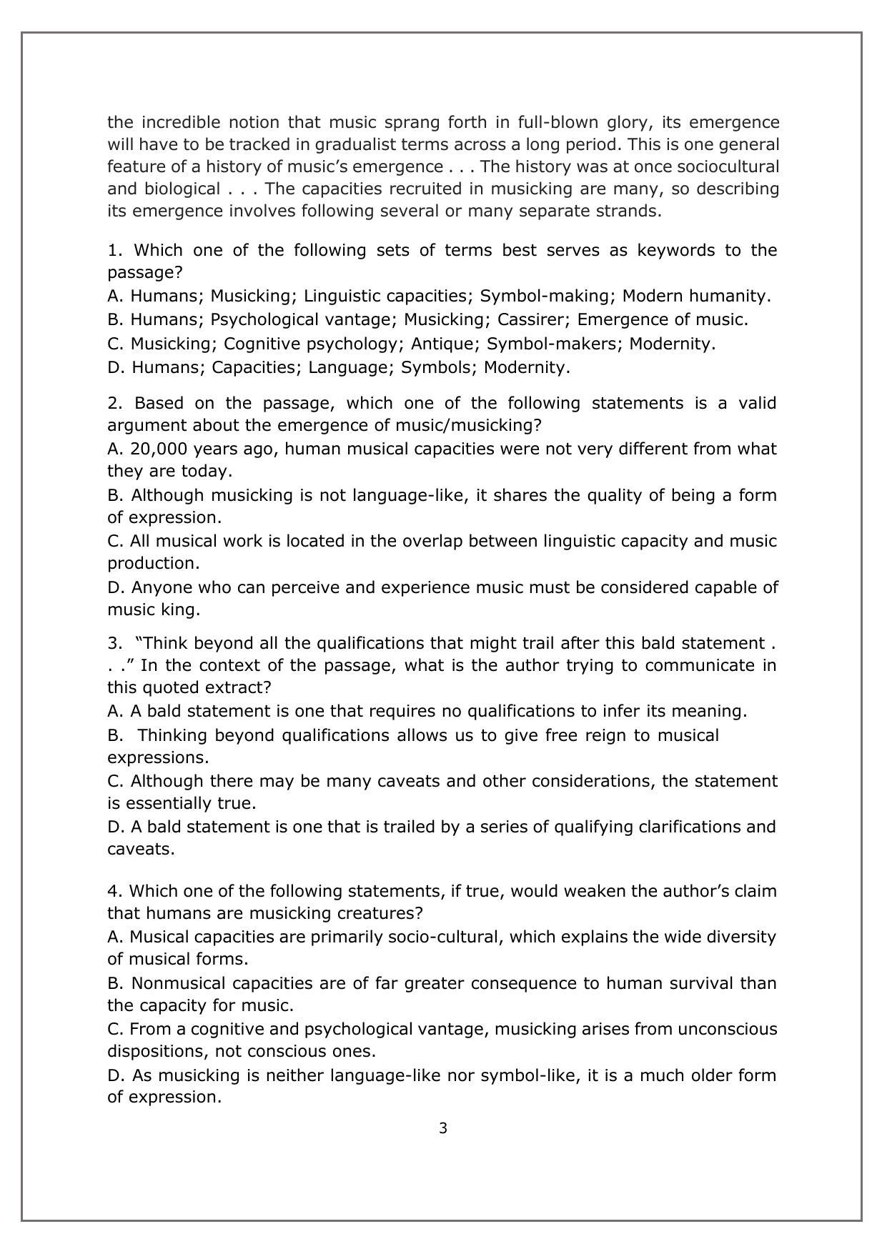 CAT 2022 CAT Slot 2 Question Paper - Page 2